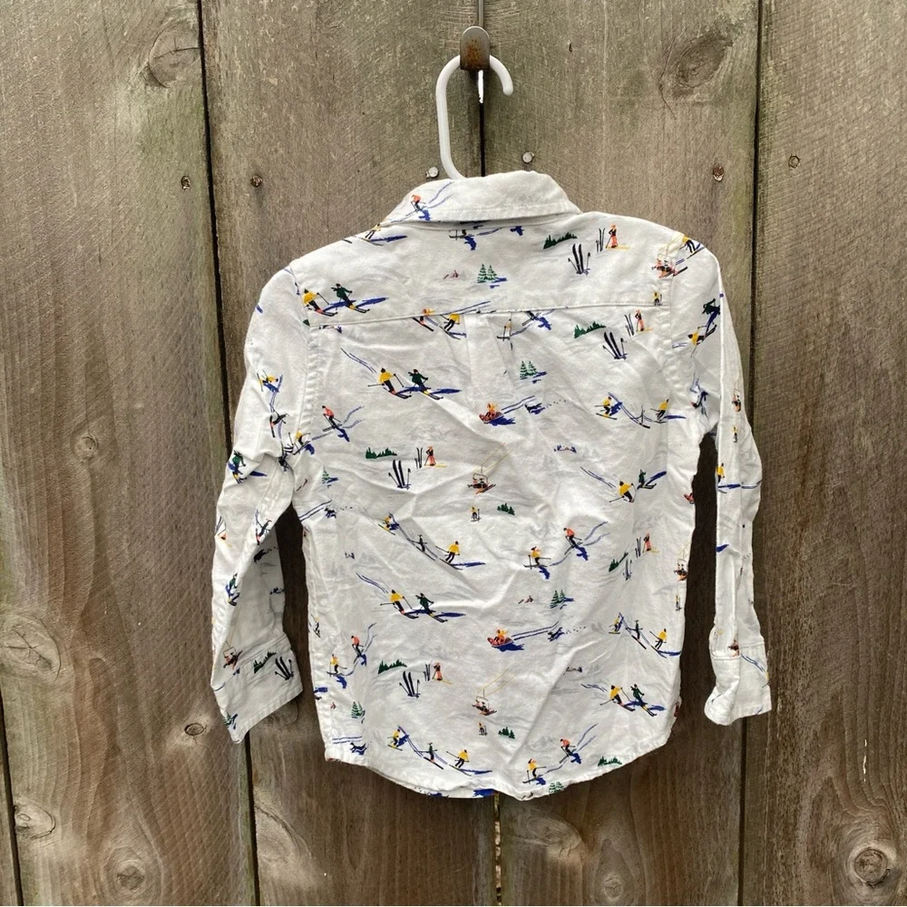 Janie and Jack Ski Brushed Twill Shirt 2T - Picture 4 of 5